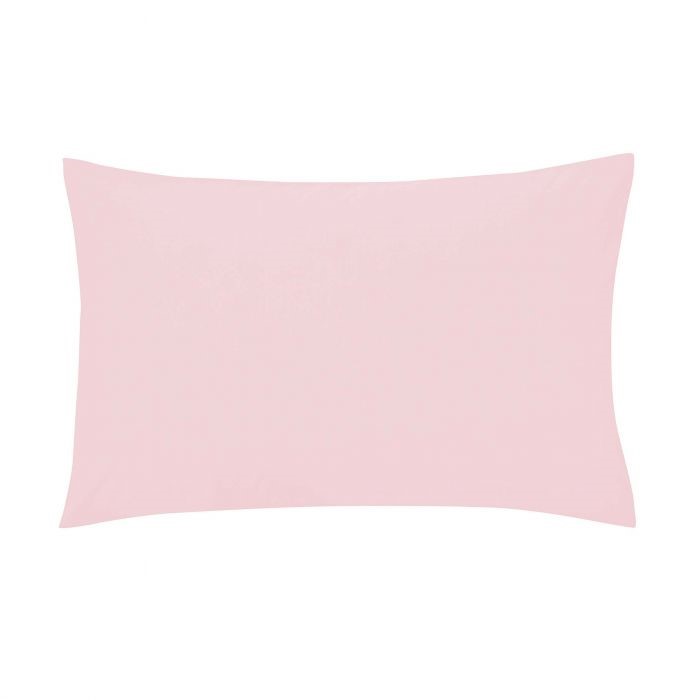 Plain Dye Housewife Pillowcase by Helena Springfield in Blush